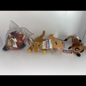 Disney’s Lion King beanie baby’s!